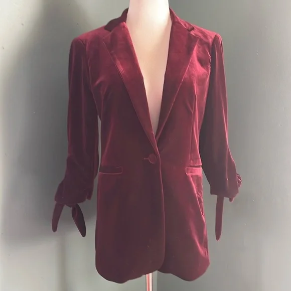 Renuar Burgundy Blazer - Picture 1 of 7